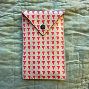 Leather Cream & Hot Pink Triangles Falcon Wright for Urban Outfitters Case